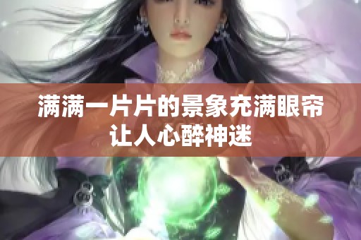 满满一片片的景象充满眼帘让人心醉神迷