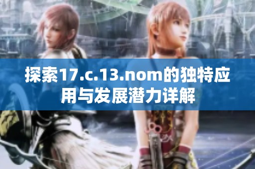 探索17.c.13.nom的独特应用与发展潜力详解