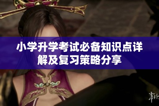 小学升学考试必备知识点详解及复习策略分享