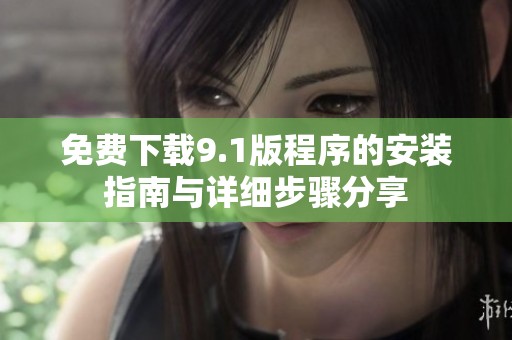 免费下载9.1版程序的安装指南与详细步骤分享