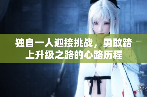 独自一人迎接挑战，勇敢踏上升级之路的心路历程