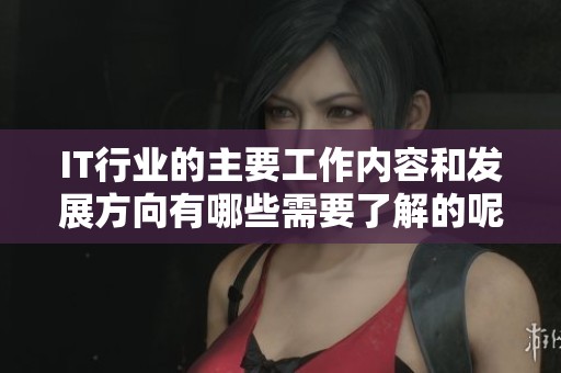 IT行业的主要工作内容和发展方向有哪些需要了解的呢