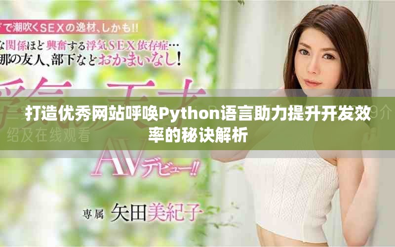 打造优秀网站呼唤Python语言助力提升开发效率的秘诀解析