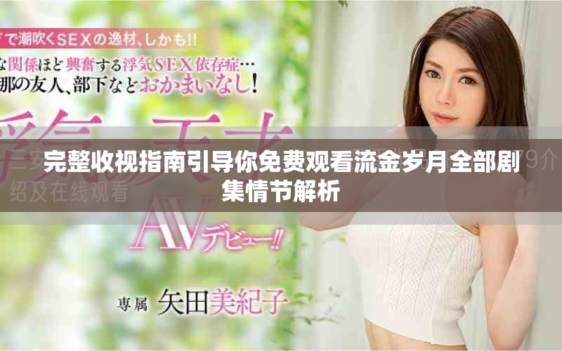 完整收视指南引导你免费观看流金岁月全部剧集情节解析