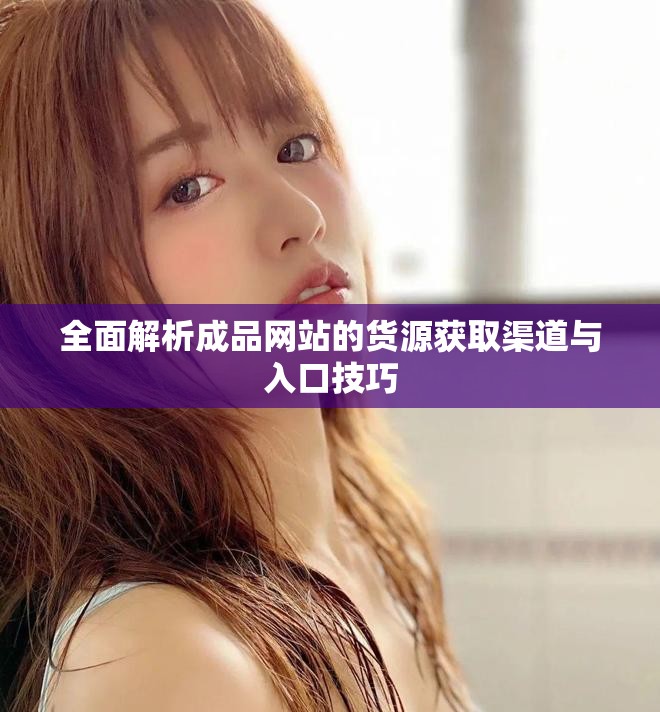 全面解析成品网站的货源获取渠道与入口技巧