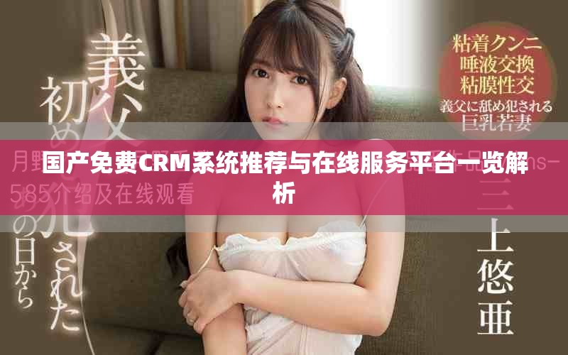国产免费CRM系统推荐与在线服务平台一览解析
