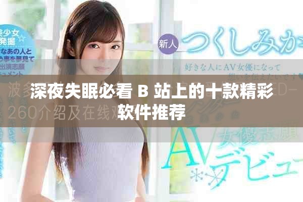 深夜失眠必看 B 站上的十款精彩软件推荐