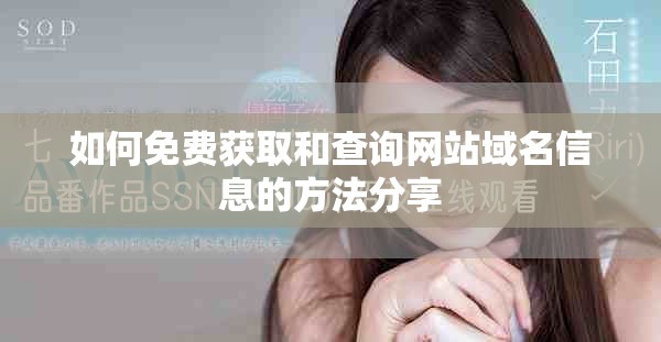 如何免费获取和查询网站域名信息的方法分享