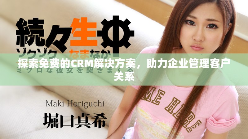 探索免费的CRM解决方案，助力企业管理客户关系