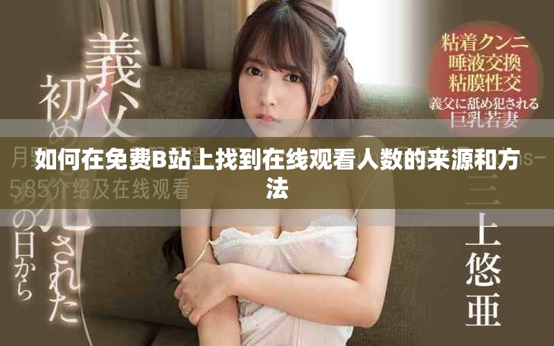如何在免费B站上找到在线观看人数的来源和方法