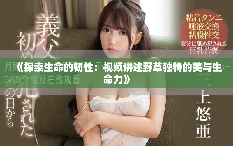 《探索生命的韧性：视频讲述野草独特的美与生命力》