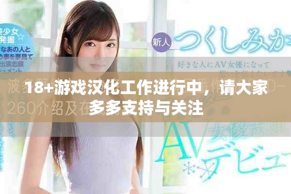 18+游戏汉化工作进行中，请大家多多支持与关注