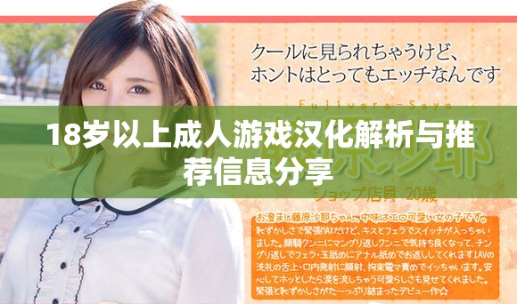 18岁以上成人游戏汉化解析与推荐信息分享