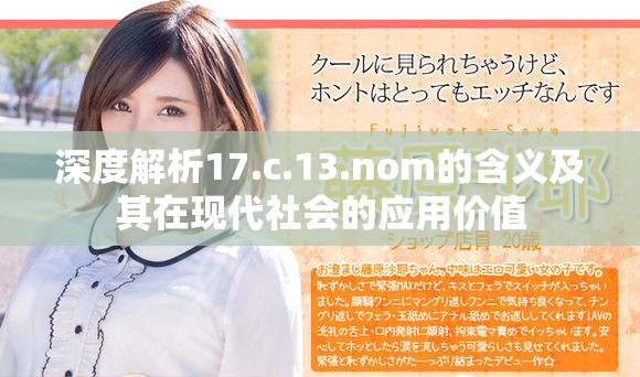 深度解析17.c.13.nom的含义及其在现代社会的应用价值