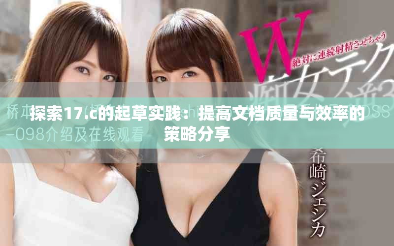 探索17.c的起草实践：提高文档质量与效率的策略分享