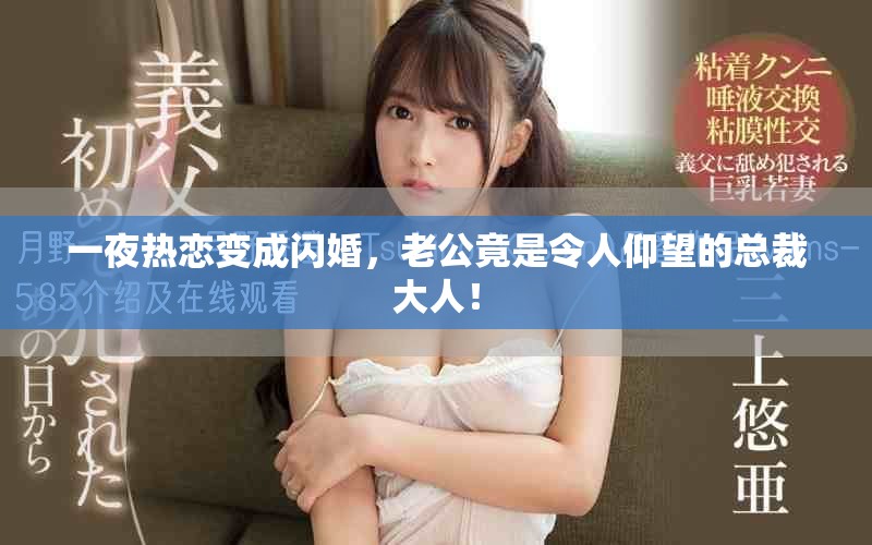 一夜热恋变成闪婚，老公竟是令人仰望的总裁大人！