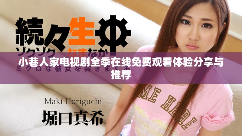 小巷人家电视剧全季在线免费观看体验分享与推荐