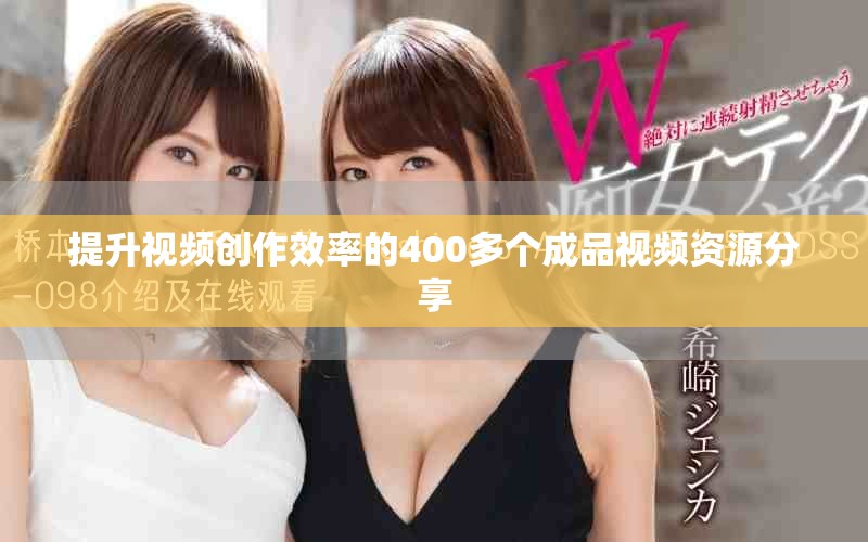 提升视频创作效率的400多个成品视频资源分享