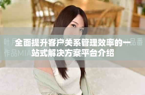 全面提升客户关系管理效率的一站式解决方案平台介绍