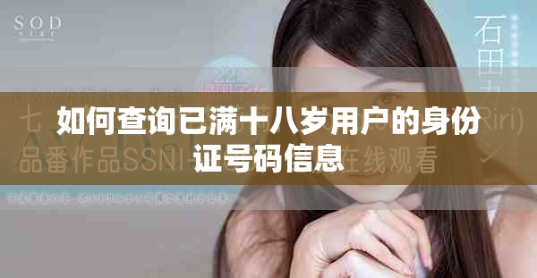 如何查询已满十八岁用户的身份证号码信息