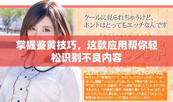 掌握鉴黄技巧，这款应用帮你轻松识别不良内容