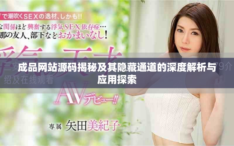 成品网站源码揭秘及其隐藏通道的深度解析与应用探索