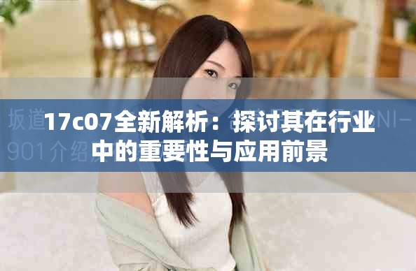 17c07全新解析：探讨其在行业中的重要性与应用前景