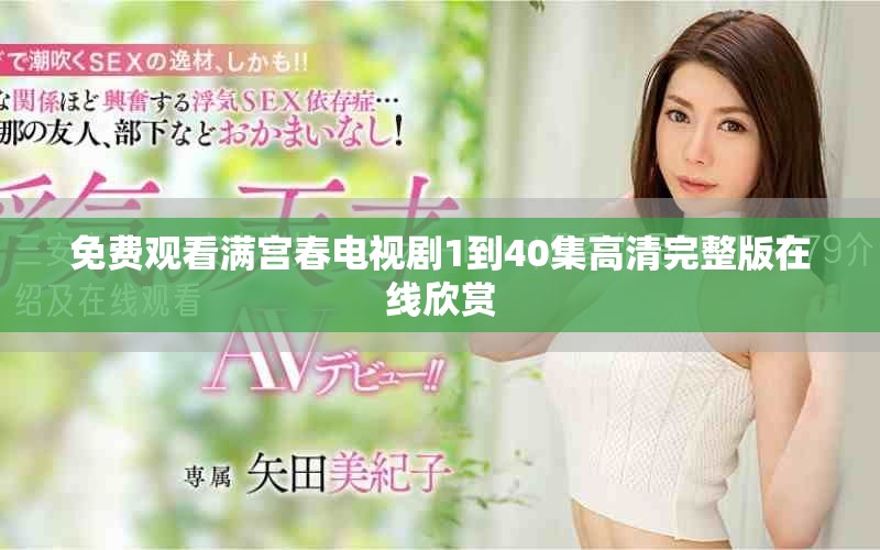 免费观看满宫春电视剧1到40集高清完整版在线欣赏