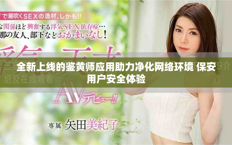 全新上线的鉴黄师应用助力净化网络环境 保安用户安全体验
