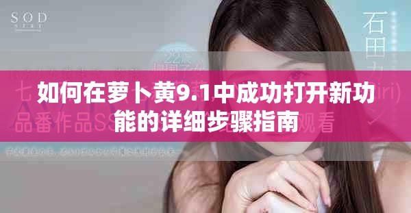 如何在萝卜黄9.1中成功打开新功能的详细步骤指南