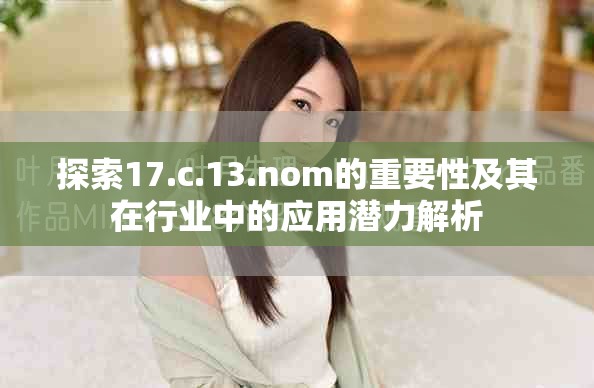 探索17.c.13.nom的重要性及其在行业中的应用潜力解析