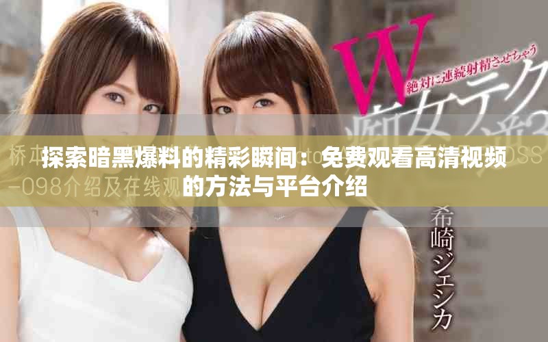 探索暗黑爆料的精彩瞬间：免费观看高清视频的方法与平台介绍