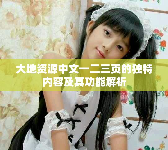 大地资源中文一二三页的独特内容及其功能解析
