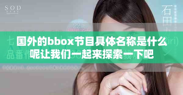 国外的bbox节目具体名称是什么呢让我们一起来探索一下吧