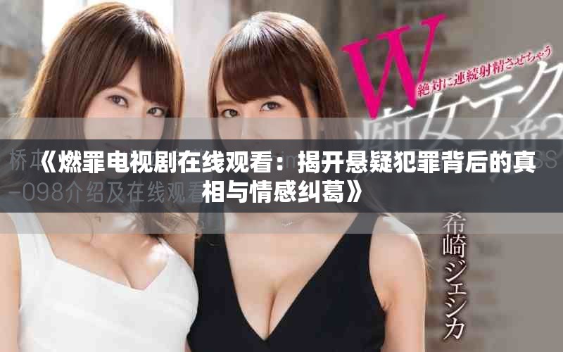 《燃罪电视剧在线观看：揭开悬疑犯罪背后的真相与情感纠葛》
