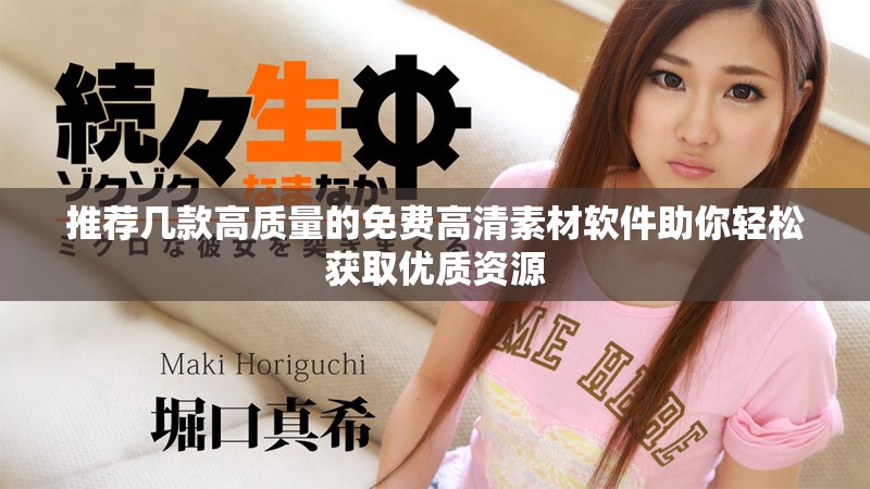 推荐几款高质量的免费高清素材软件助你轻松获取优质资源