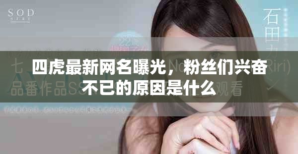 四虎最新网名曝光，粉丝们兴奋不已的原因是什么