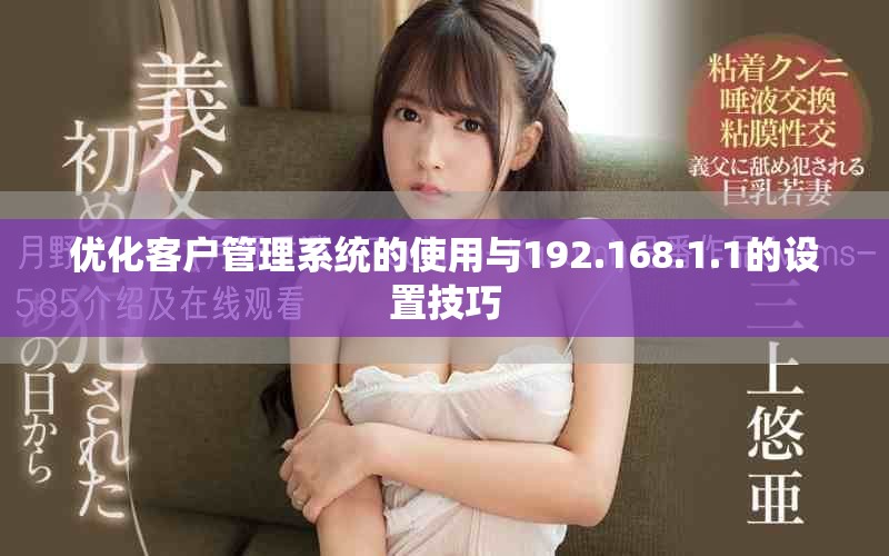 优化客户管理系统的使用与192.168.1.1的设置技巧